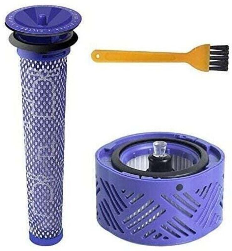 V6 Post-Motor HEPA-Filter und V6 V7 V8 Vorfilter, Ersatzfilterset für Staubsaugerzubehör der Dyson V6-Serie