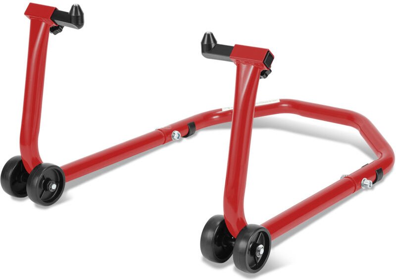 SWANEW Motorradständer vorn Motorrad Montageständer Transportständer Rot Belastbar bis 300 kg pro Ständer