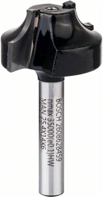 Bosch PROFILfräser, 6 mm, R1 6,3 mm, D 25,4 mm, L 14 mm, G 46 mm