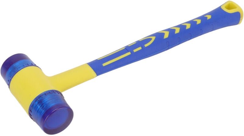 Gummihammer mit austauschbarem Hammerkopf und ergonomischem Griff für Holzarbeiten wie Tische und Fliesen