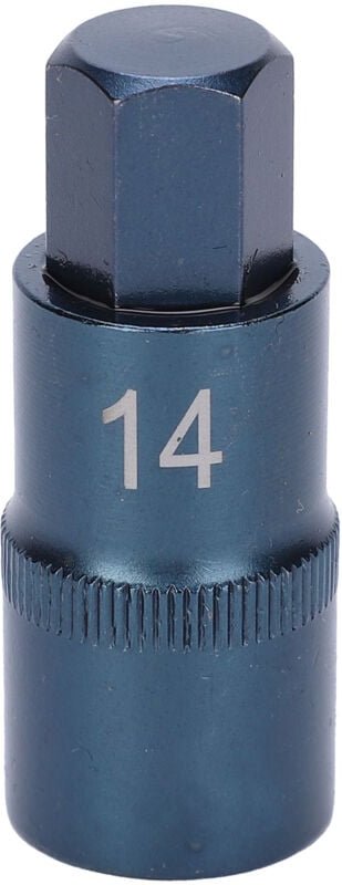 H14 Sechskant-Steckschlüssel, Schnellspanner aus S2-Legierungsstahl mit Brünierung, integriertes Schmiedeteil, Fasendesi...