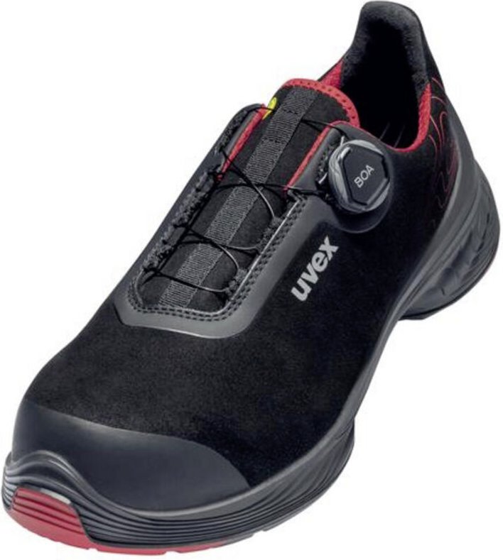 Uvex Sicherheitshalbschuhe S3 SRC uvex 1 G2 mit BOA Fit System, uvex xenova Kunststoffkappe, Weite 11, Größe 48