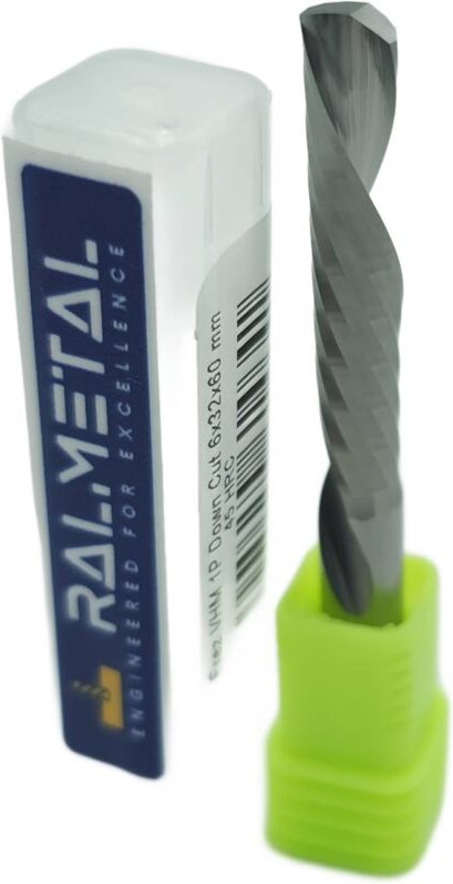 VHM-Holzfräser 1P Abwärtsschnitt 6 x 32 x 60 mm