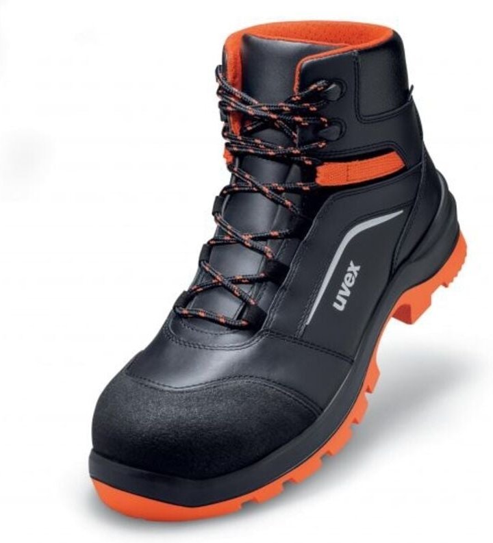 UVEX 2 xenova Sicherheits-Stiefel Gr. 47 W12 S3 ESD SRC schwarz/rot 9507.3