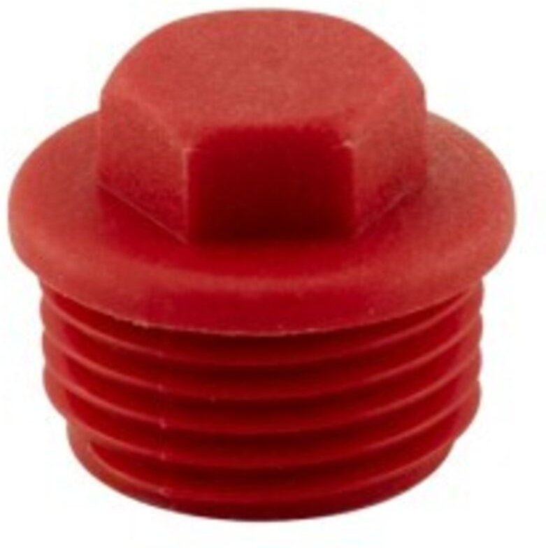 Sechskantstecker (Beutel mit 50 Stück) – 1/2 Zoll – Rot, ABRISA.