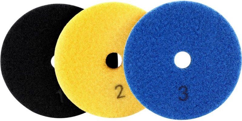 3 Stücke 100 Mm Diamant Flexible Nass und Trocken Polier Scheiben Schritt Fußboden Polish für Marmor Fliesen