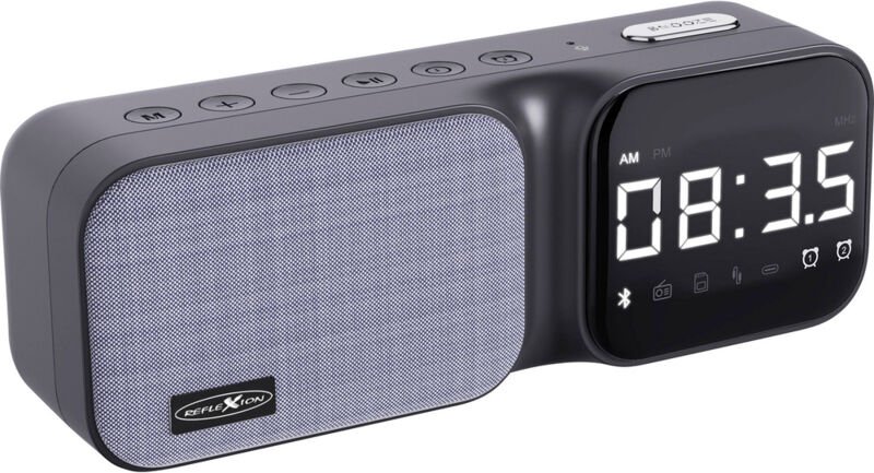 CLR24BT Radiowecker ukw Funkempfang, usb, Bluetooth®, aux, sd Akku-Ladefunktion, Weckfunk - Reflexion