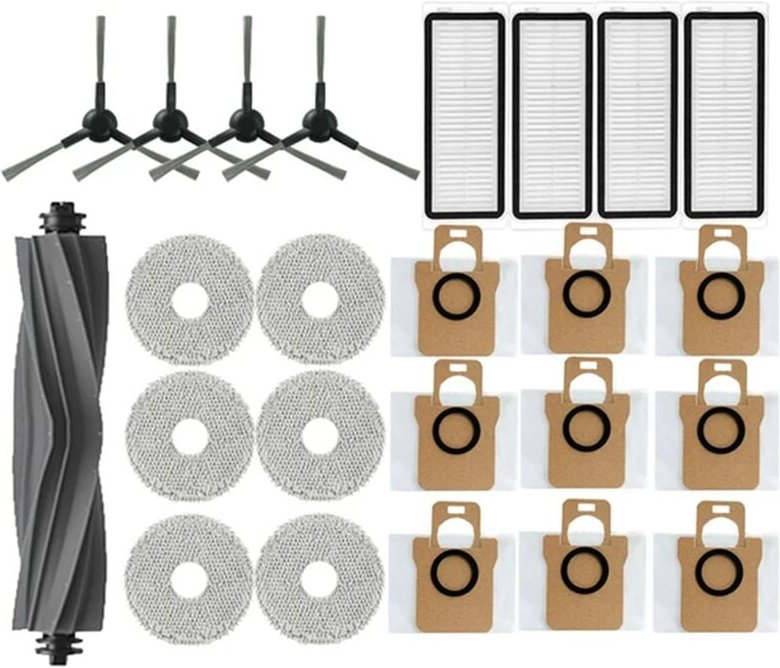24 Stück für Bot L30 Ultra Hauptseitenbürste, Filter, Staubbeutel-B