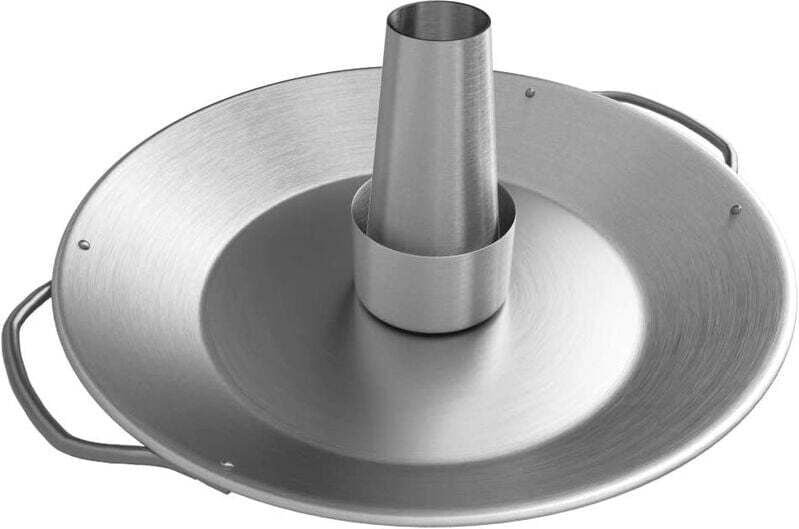 Vtizikl Plat de Cuisson Poulet Inox pour Barbecue Volaille 35 x 24 x 4 cm