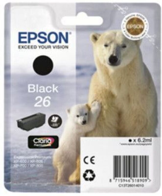 Original Tintenpatrone Epson T2601 Schwarz