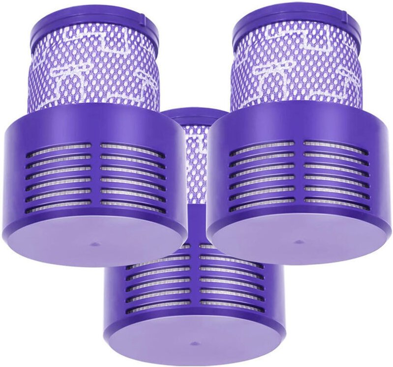 Waschbar und wiederverwendbar, VERBESSERTE VERSION. Packung mit 3 Ersatz-HEPA-Filtern V10, kompatibel mit Dyson V10 Cycl...