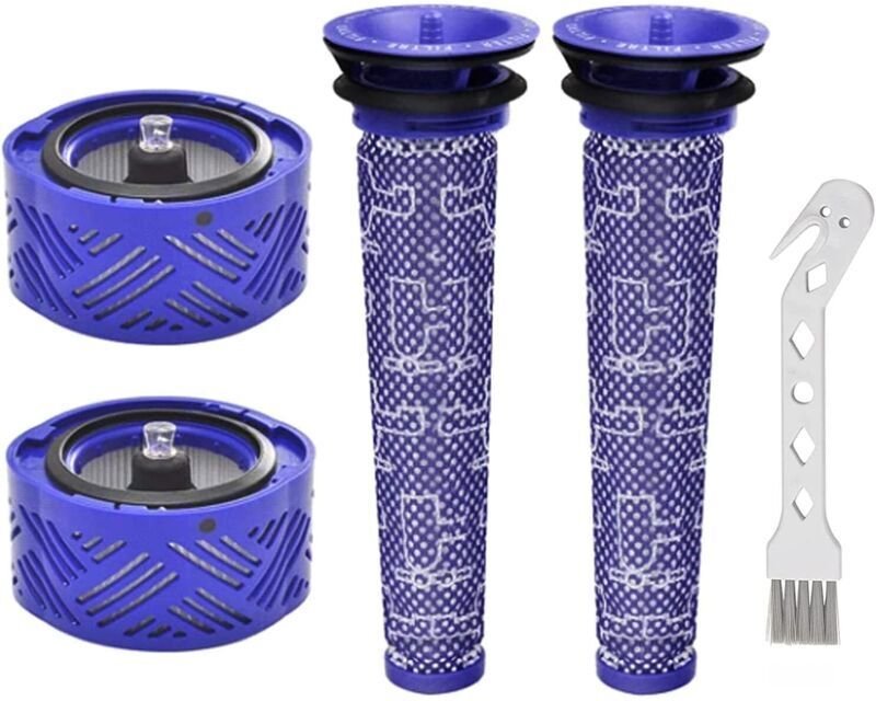 Staubsaugerzubehör, Dyson Ersatzfilter für V6 Staubsaugerzubehör, kompatibel mit Dyson V6 Absolute, V6 Animal, V6 Motörh...