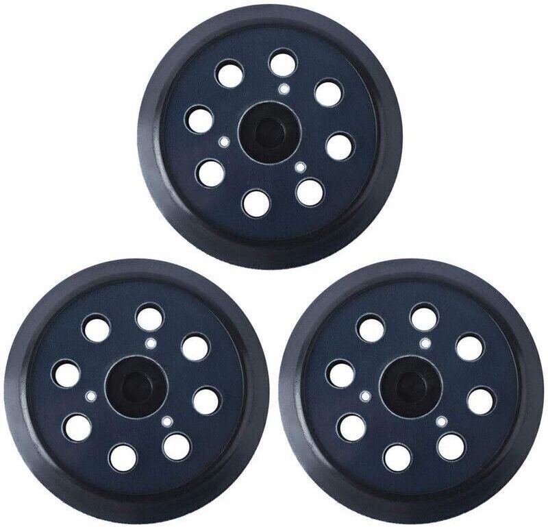 125-mm-Schleifteller, kompatibel mit Makita 743081-8, Ersatz für BO5010, 8 Löcher (3 Stück)