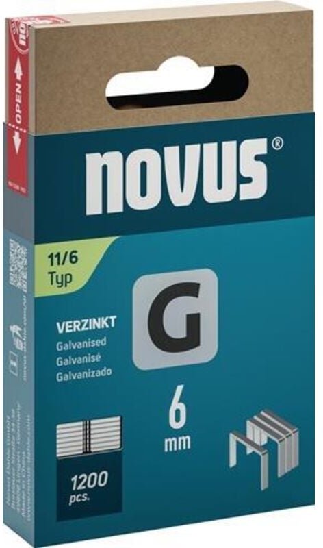 Flachdrahtklammer g Typ 11 B10,6xL6mm Drahtbreite 1,25 mm