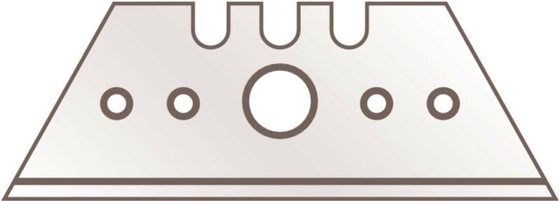 Trapezklinge Nr. 5232 L53xB19xS0,63mm mit Lochung