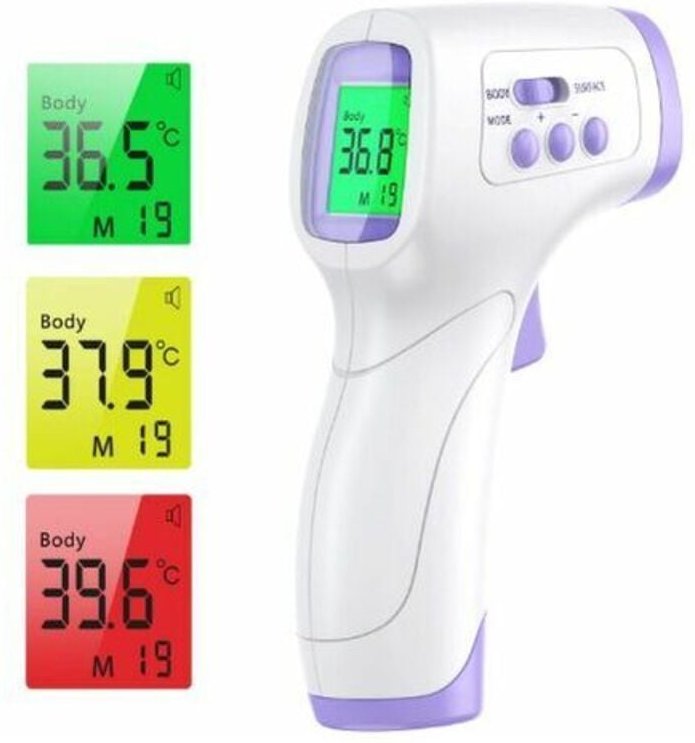 Infrarot-Stirnthermometer – Professionelle Laser-IR-Thermometerpistole – berührungslos – schnell und genau