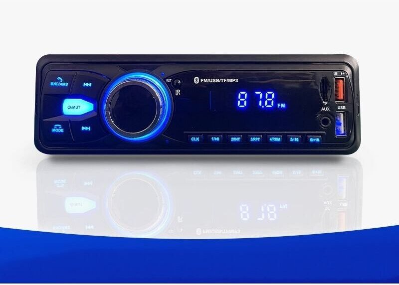 Bluetooth-Freisprecheinrichtung, Autoradio 5.0, FM-Radio, 1-DIN-Autoradio für 12-V-Fahrzeuge, unterstützt 2 USB-/AUX-/SD...