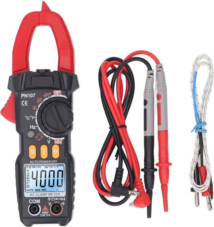 Eosnow Multimeter -Tester digitaler Klemme 600V 5999 Zählspannungsstrom Widerstandskapazität