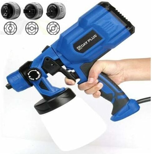 Dayplus - Farbsprühsystem Sprühpistole 800ML für Wandfarben, Lacke, Lasuren, Holz- & Korrosionsschutz im Innen- & Außenb...