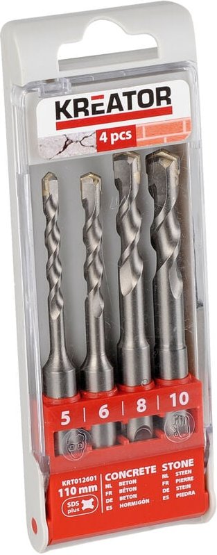 Koffer mit 4 Bohrern für Beton sds+ 110mm