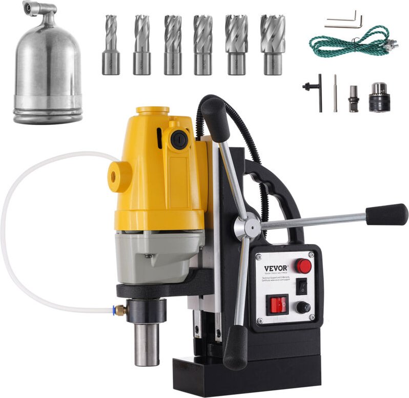 1100 w Magnetbohrmaschine mit 1-1/2 Zoll (40 mm) Bohrdurchmesser MD40 Magnetbohrmaschine 12000 n Magnetkraft Magnetbohrs...