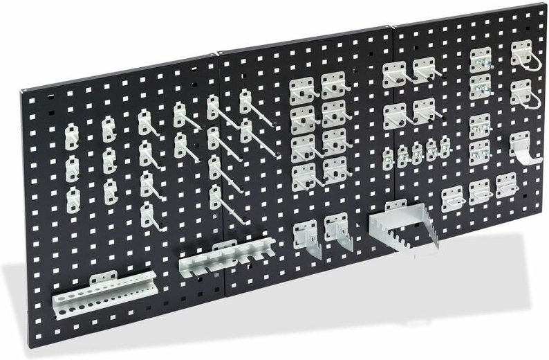 ADB - Hakensatz Hakenset Werkzeug-Haken Set 12-110 teilig Lochwand Werkzeughalter