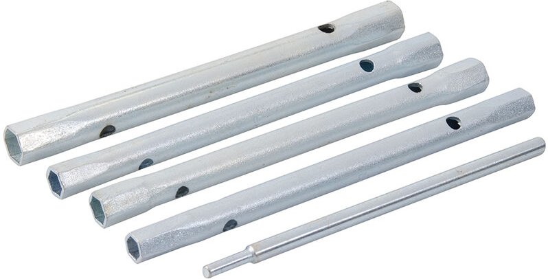 Silverline - Monobloc-Steckschlüssel, 5-tlg. Satz 8/9, 9/11, 10/11 u. 12/13 mm