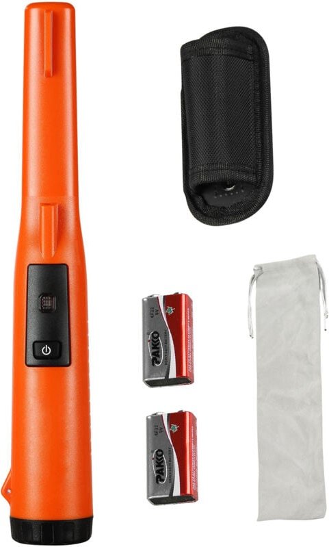 Mophorn Metalldetektor-Pinpointer, IP68 wasserdichter Handstab, 4,5 Zoll Erkennungstiefe, 3 Modi, professionelle Schatzs...