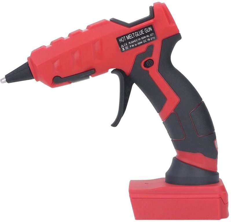 Ej.Life Hot Melt Glue Gun, ABS Schnelle Heizung Schnurlose Hot Melt Glue Gun 10-50W für Heimwerkerreparaturen