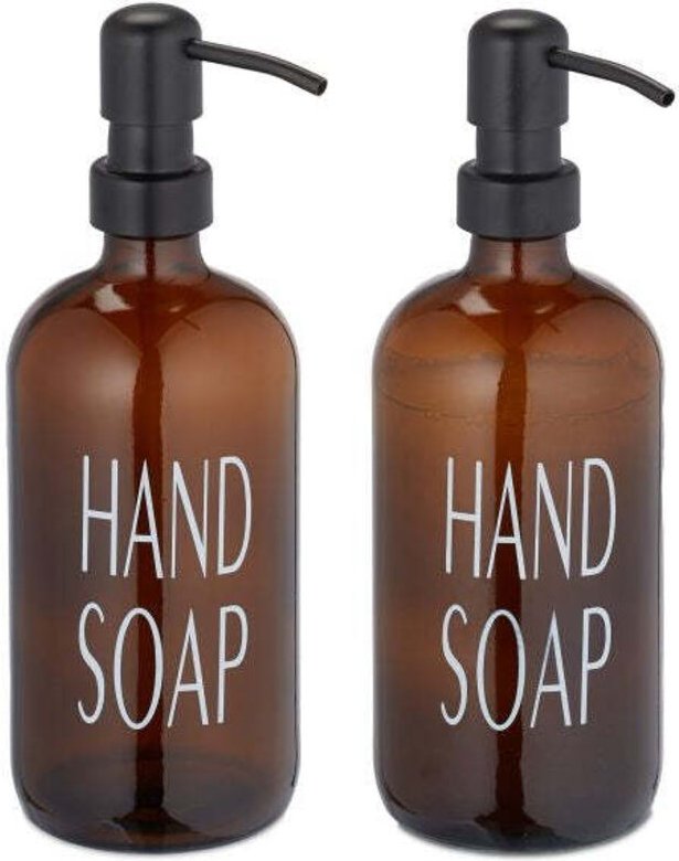 Seifenbehalter aus glas 2er set