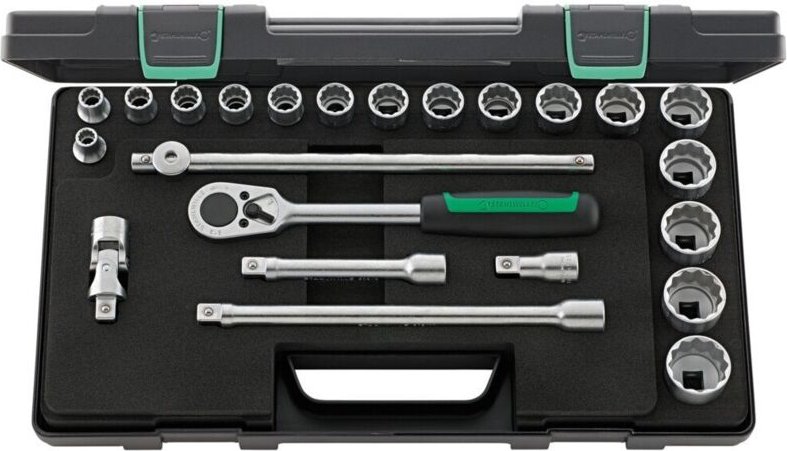 Stahlwille - 1/2' (12,5mm) Steckschlüsselsatz Nr.50A/17/6 kn 23tlg.