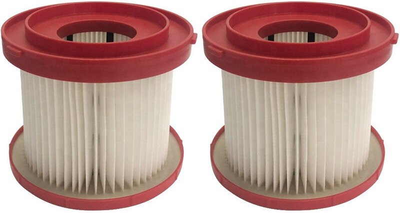 Trade-Shop HEPA-Filter / Filterpatrone / Lamellenfilter kompatibel mit Milwaukee M18 VC2-0, M18 VC-0, M28 VC-0, M18 0880...