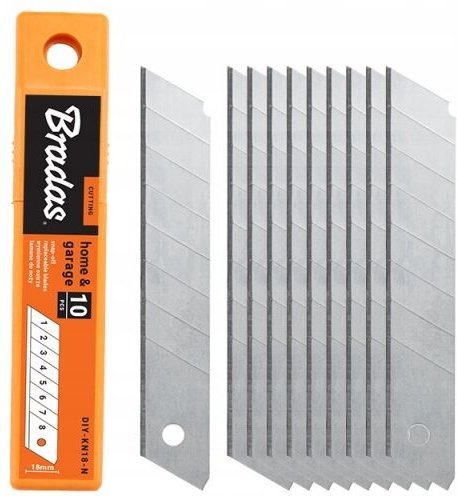 Bradas NEUTRAL DIY-KN18-N Klingen 18mm 10 Stk