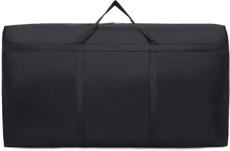 90 l große, wasserdichte Aufbewahrungstaschen, schwarz, faltbare Aufbewahrungstasche für Kleidung, Reisen oder Umzüge (s...