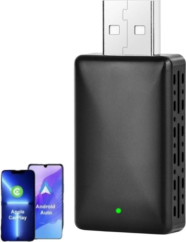 Neu für 2025: Kabelloser CarPlay- und Android Auto-Adapter – Bluetooth 5.4- und WiFi 6-USB-Dongle – Kompatibel mit Apple...
