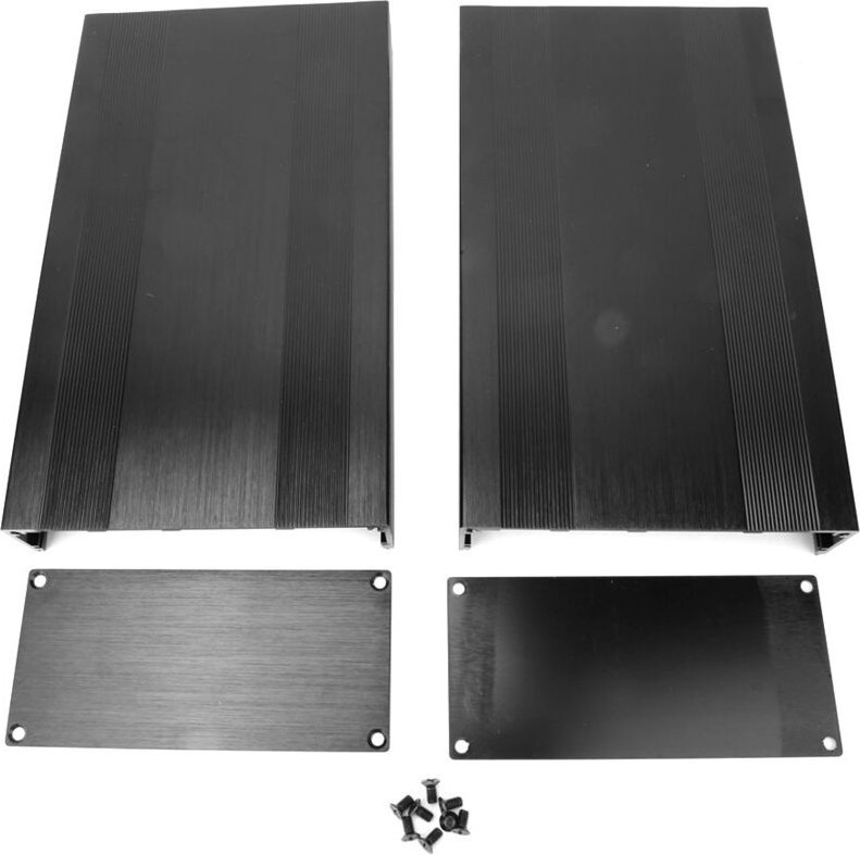 RASTKY Leistungsverstärker Aluminiumgehäuse Split-Kühlbox Typ GPS Typ - Werkzeuge und Heimwerkerbedarf (250 mm lang).