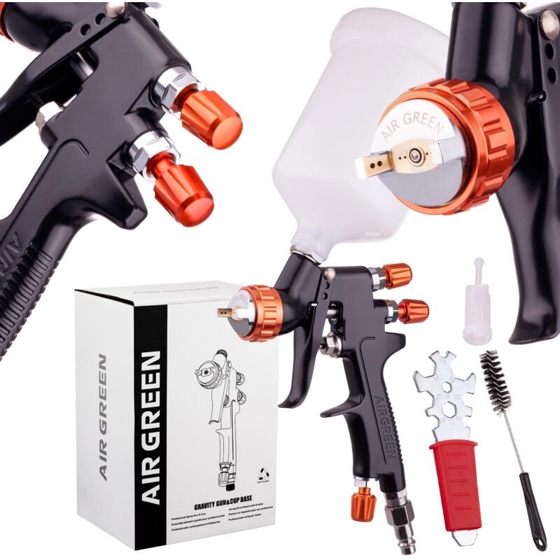 Hvlp-Spritzpistole, 1,7-Mm-Düse, Zum Lackieren Von 600 Ml Lacken