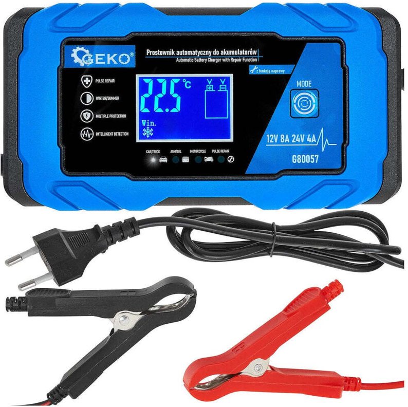 Intelligentes Automatisches Batterieladegerät 12V 24V 8A Mit Reparaturfunktion