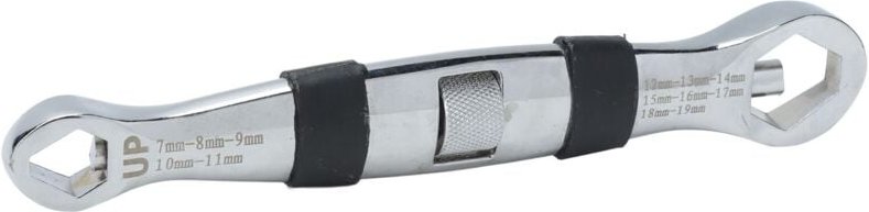 23-in-1-Schraubenschlüssel, kurzer Schaft, Flachschlüssel 7-19 mm für Heimwerker- und Kfz-Reparaturen