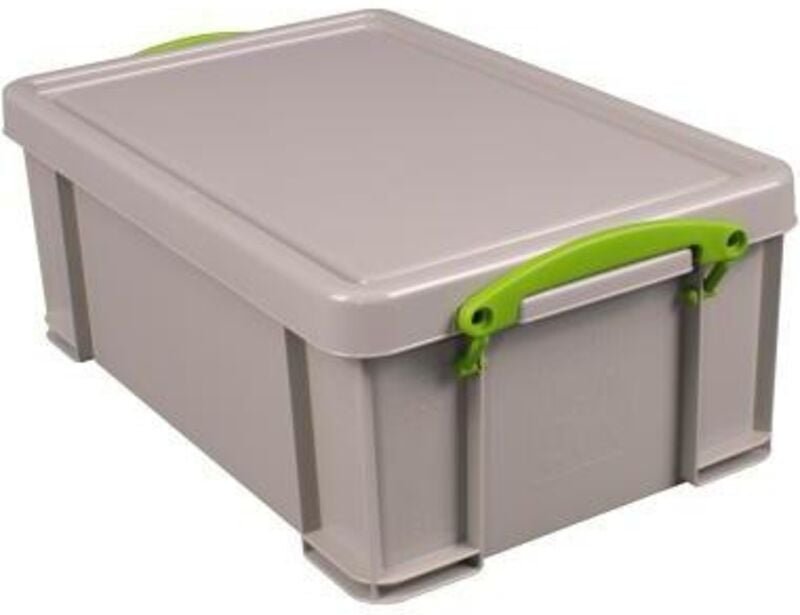 Kaiserkraft - Aufbewahrungsbox Recycling 39,5 x 15,5 x 25,5 cm (b x h x t) 9l Polypropylen 100 % recycelt taubengrau