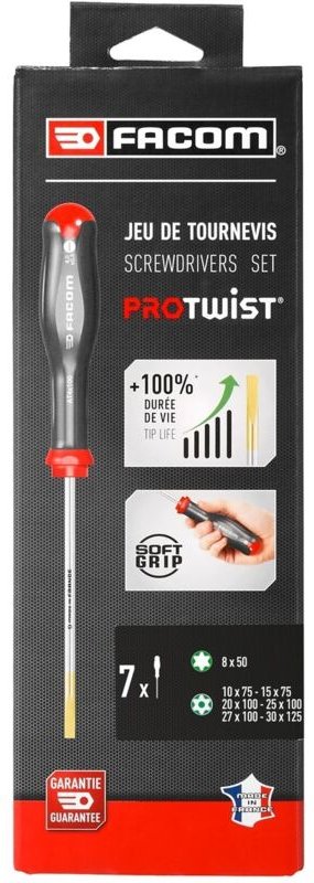 Set aus 7 PROTWIST Tamper Torx Schraubendrehern FACOM ATXR.J7PB