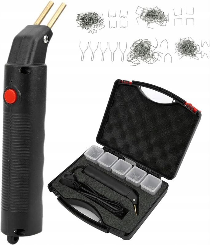 Rosfix 100W Kunststoffklammergerät – Mit 205 Klammern Spanning 230V, Beleuchtung LED, Gewicht 135.7g, Größe 20.5cm Repar...