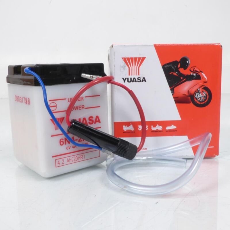 Yuasa-Batterie für Motorrad Honda 80 CY 1979 6N4-2A-4 / 6V 4Ah