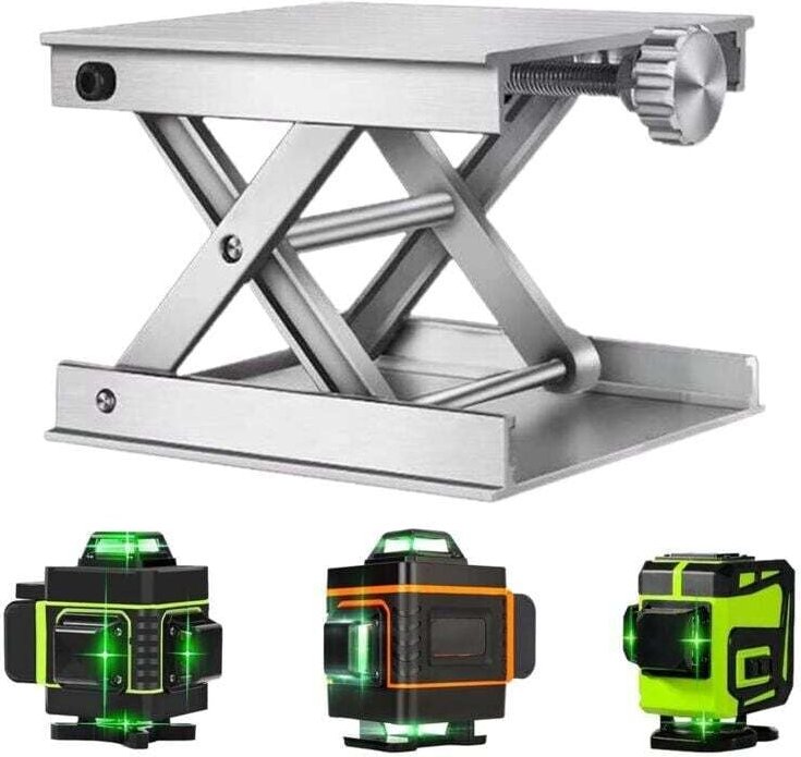 Verstellbare Halterung aus Aluminiumlegierung – Scherenhebeständer für Labore – Wagenheberständer – Laser-Nivellierplatt...