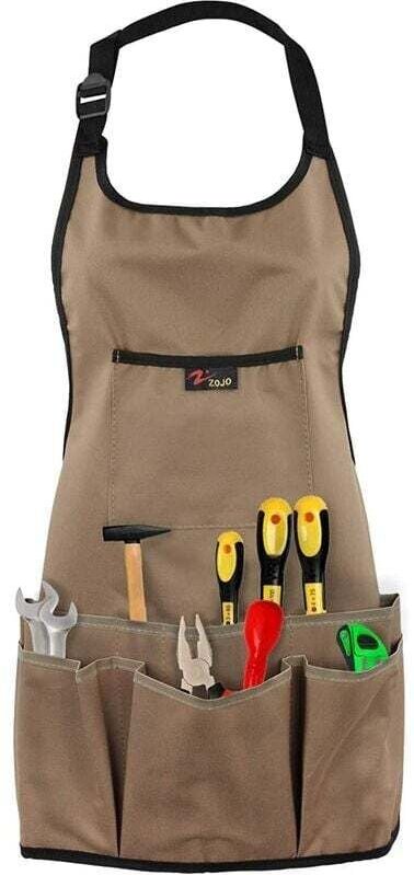 Verschleißfeste Gartenschürze für Männer und Frauen – mit Taschen aus Oxford-Stoff