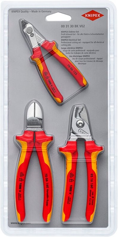 KNIPEX 00 31 30 BK V02 Elektro-Schneidset
