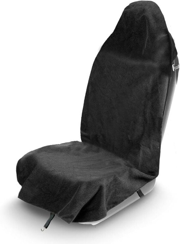 Universelle Vordersitzbezüge - Weiche und rutschfeste Fleece-Auflage für Fahrer- und Beifahrersitz (Stoff)