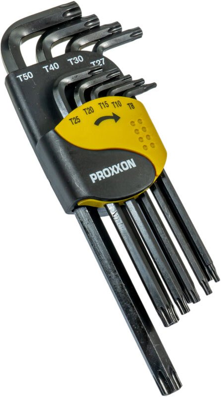 Proxxon - Winkelschlüsselsatz für TX-Schrauben tx 8 - 50 (9-teilig) - 23944