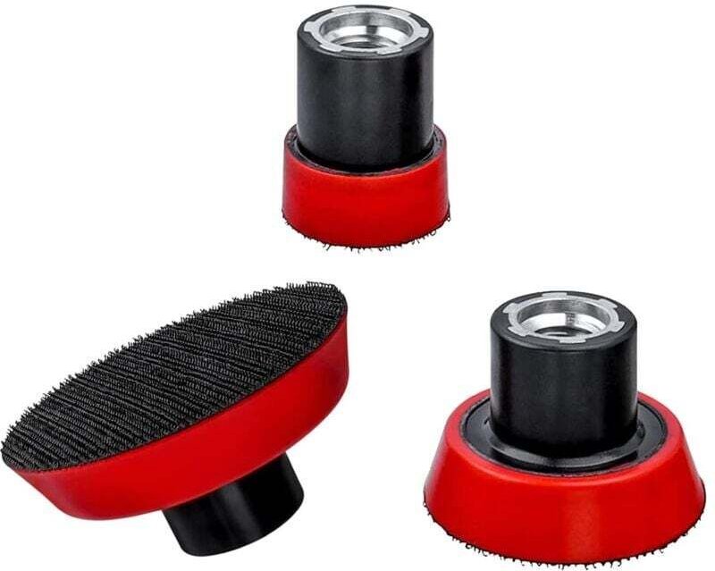 3-teiliges Schleifscheiben-Set (25 mm, 50 mm, 75 mm) mit M14-Selbstklebe-Schleifteller für Bohrmaschine und Winkelschlei...
