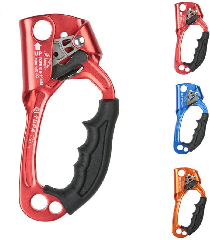 Klettersteigklemme, Aufstiegsgriff, Kletterseilwerkzeug, Kletter- und Baumpflegeausrüstung, heißgeschmiedetes Aluminium-...